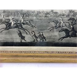 John William Edy (British 1760-1820) after John Nost Sartorious (British 1755-1828): 'Ascot - Oatlands Sweepstakes' and 'Epsom - Derby Sweepstakes', pair aquatints pub. J Harris 1792, 37cm x 53cm (2) 