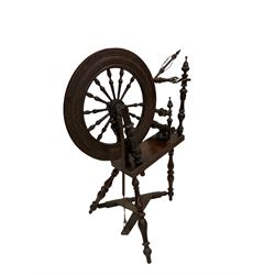 Mahogany spinning wheel