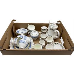 Coalport Revelry tea set 21 pieces and a Gainsborough part coffee set 