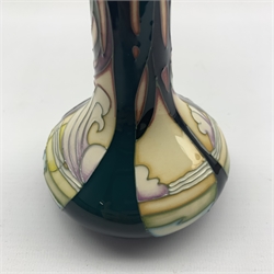  Moorcroft New Dawn pattern vase designed by Emma Bossons dated 21.10.08, signed, H21cm   