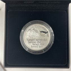 The Royal Mint United Kingdom 2020 'The 250th Anniversary of the Birth of William Wordsworth' silver proof five pound coin, cased with certificate