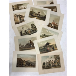 Kaufmann after Walker, series of twenty-one coloured prints 'Yorkshire Trades' and a single print after George Walker from the costume of Yorkshire series