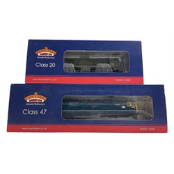 Two Bachmann '00' gauge diesel locomotives, 32-034A Class 20 20141 and 32-805 Class 47 D1547 (2)