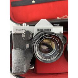 Prinzflex Super TTL camera with Super Reflecta lens in case and carrying bag