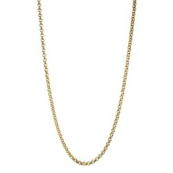9ct gold belcher link necklace, hallmarked 
