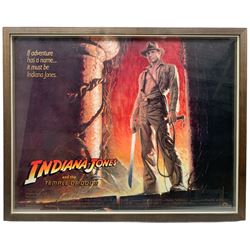 Original Indiana Jones and the Temple of Doom (1984) Poster 55cm x 70cm (framed)
