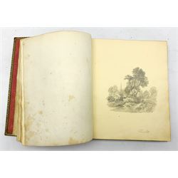 'Miss Wraith' - Her 19th Century keepsake book with watercolour and pencil sketches, verse etc in tooled leather boards