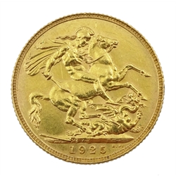 King George V 1925 gold full sovereign