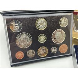 Ten The Royal Mint United Kingdom proof coin sets, dated 1998, 2000, 2001, 2002, 2003, 2004, 2005, 2006, 2007 and 2008, all boxed or cased with certificate (10)