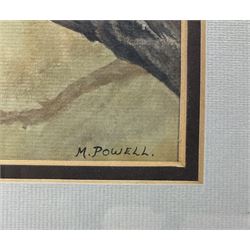 Michael Powell (Royal Worcester artist 20th century): Bald Eagle, watercolour and gouache signed 31cm x 22cm