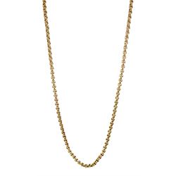 9ct gold rolo link necklace, London import mark 