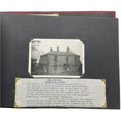 Early 20th century photograph album and contents of St Margarets Hall School, Scarborough circa 1910 with the buildings, sports day, theatrical productions etc and the programme for sports day 1912, an album of Farnley views and three other albums