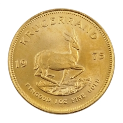 South Africa 1975 gold one ounce Krugerrand 