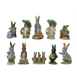 Group of ten Beswick F. Warne & Co Beatrix Potter figures 