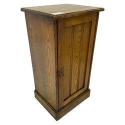 Edwardian oak bedside cabinet