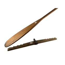 Vintage pine paddle L 152cm and yoke (2)