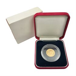 King George V 1913 gold full sovereign coin, housed in a modern case