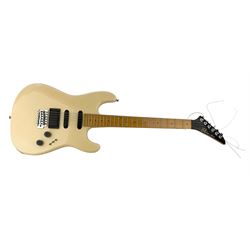 Aria Pro II SL series electric guitar with cream body 