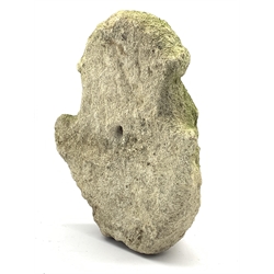  Stone mask reputed to be from York Minster 29cm x 23xm  