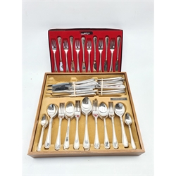 Oneida Community Patrician pattern silver plated cutlery for eight covers together with six fish knives and forks (72) 