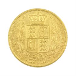 Queen Victoria 1855 gold full sovereign coin