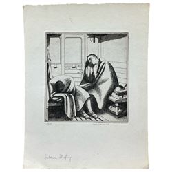 Frederick George Austin (British 1902-1990): ‘Soldiers Sleeping’, drypoint etching signed titled dated 1928 and numbered 3/50 in pencil 14cm x 13.5cm (unframed)
Provenance: direct from the granddaughter of the artist