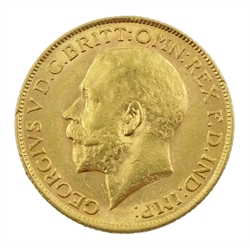 King George V 1911 gold full sovereign