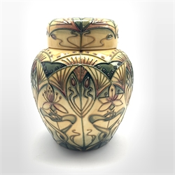  Moorcroft Star of Bethlehem pattern ginger jar designed by Rachel Bishop, limited edition no. 117/250, Made for Macintyre, H16cm  