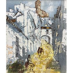 Bernard Dufour (French 1922-2016): Nice - France, mixed media on board signed 43cm x 36cm