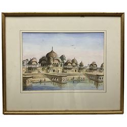 Sir Arthur David Saunders Goodall (British 1931-2016): Kusum Sarovar - India, watercolour signed and titled and dated '99, 23cm x 33cm