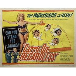 Original Vintage Film Poster - Carry on Regardless - The Wackybirds is Here (1963) National Screen Service film poster, starring Kenneth Connor, numbered 63/231, 51cm x 66cm