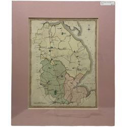 Collection of 18th and 19th century engraved maps of Nottinghamshire, Staffordshire, Warwickshire, Lincoln, Durham, Northumberland and the Isles of Man, Thanet and Wight, including those by John Seller, Charles Smith, John Haywood, John Cary, Thomas Kitchin, John Stockdale, Roper & Cole etc. (17)