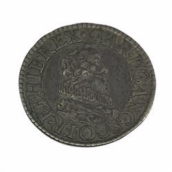 Charles I (1625-1649) pattern halfgroat, Briot's first milled issue, obverse reads 'ANG.SCO.FR.ET.HIB.REX.CAR.DG', rare
