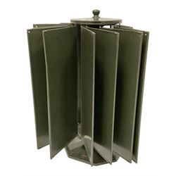 Constructor Seldex - industrial green finish metal advertising rotating notice board 