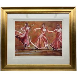 Fletcher Sibthorpe (British 1967-): Flamenco Dancers, two limited edition prints signed and numbered 137/295 and 313/395 in pencil max 45cm x 61cm (2)