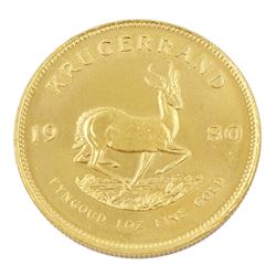 South Africa 1980 gold one ounce Krugerrand coin
