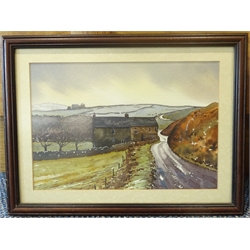 Paul Dene Marlor (Northern British 1969-): Towards Saddleworth Moor, watercolour unsigned 19cm x 28cm