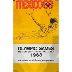 Collection of Original 1968 Vintage Olympics Posters, max 120cm x 68cm (3)