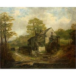 William Mitchell (1806-1900): 'Ellerbeck Old Mill', oil on canvas signed, titled and dated 1897 verso 62cm x 75cm