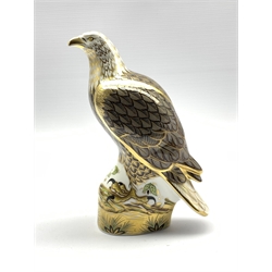 Royal Crown Derby 'Sea Eagle' paperweight, boxed and with gold stopper