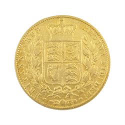 Queen Victoria 1843 gold full sovereign coin