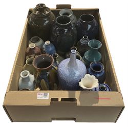 Studio pottery, including St Anges Pottery, etc in one box