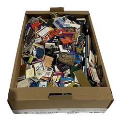 Large quantity of matchbox labels and matchbooks, various makes and ages in one box