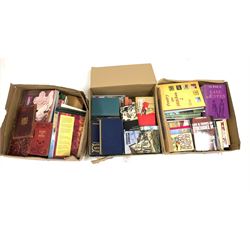 Three boxes of books including novels, crafts history etc
