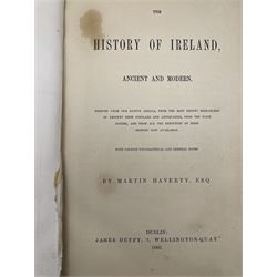 W H Maxwell - 'History of the Irish Rebellion in 1798' pub 1854 in green and gilt boards, Stephen Gwynn - 'A Holiday in Connemara' 1st Ed. 1909, Martin Haverty - 'History of Ireland' pub 1860 (3)