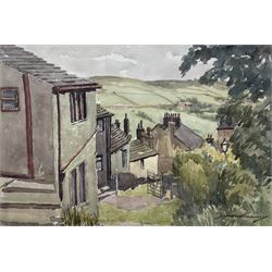Percy Monkman (British 1892-1986): 'Haworth Moor - Yorkshire', watercolour signed, artists address label verso 33cm x 49cm